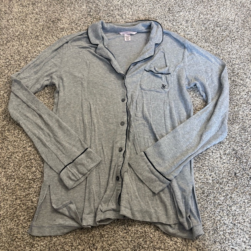 Victoria's Secret Gray Pajama Top